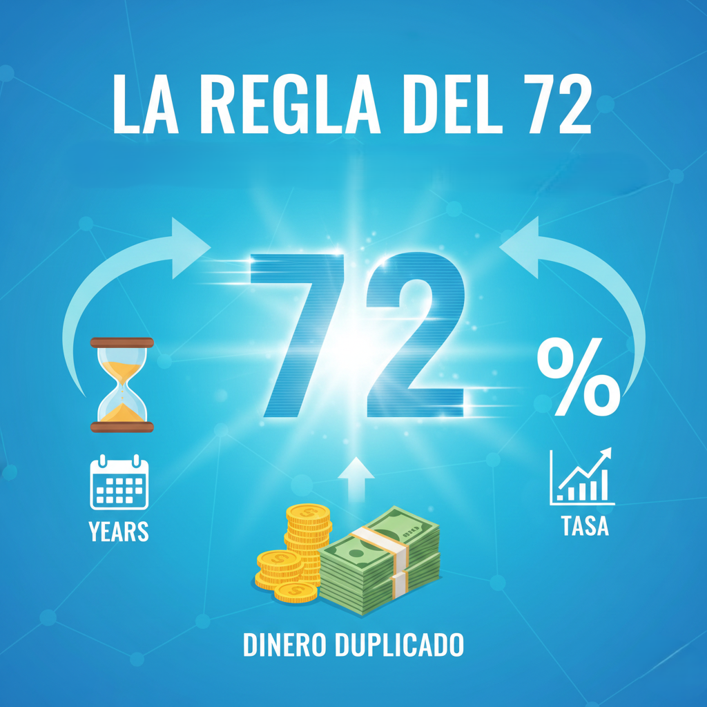 La Regla del 72: Calcula Rápidamente Cuánto Tardará tu Dinero en Duplicarse con el Interés Compuesto